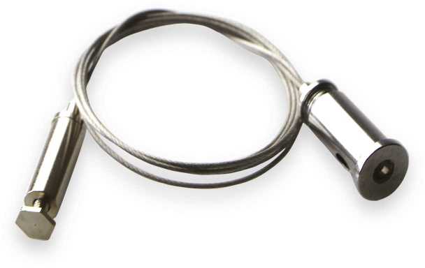 LED juostos profilio VISION TRIMLESS tvirtinimo laidas, plieno sp., 3m, 270449