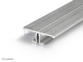 LED juostos profilis BACK10 A/UX, neanoduotas aliuminis, 2m