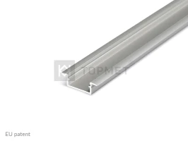 LED juostos profilis BEGTIN12 J/S, anoduotas aliuminis, 2m
