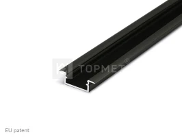 LED juostos profilis BEGTIN12 J/S, juodas, 2m