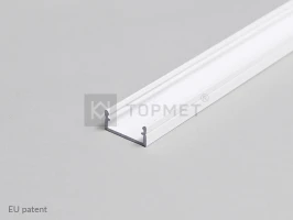 LED juostos profilis BEGTON12 J/S, baltas, 2m