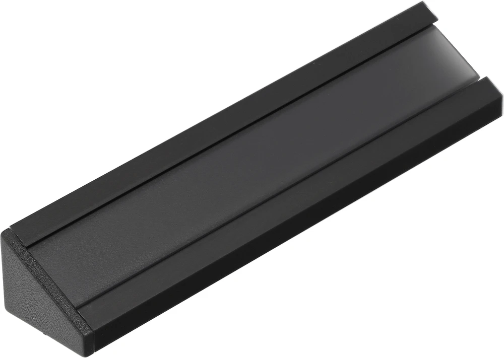 LED juostos profilis CORNER10 BC/UX, juodas, 2m