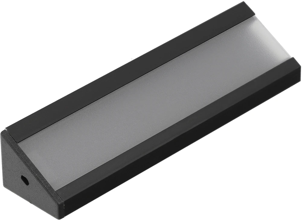 LED juostos profilis CORNER14 EF/TY, juodas, 2m