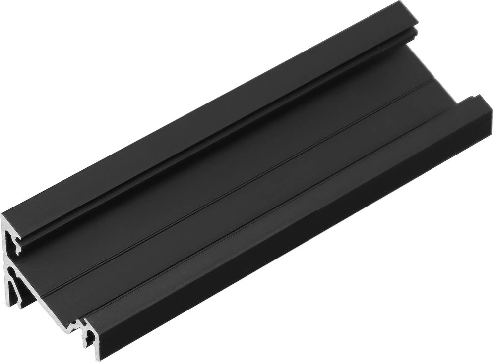 LED juostos profilis CORNER14 EF/TY, juodas, 2m