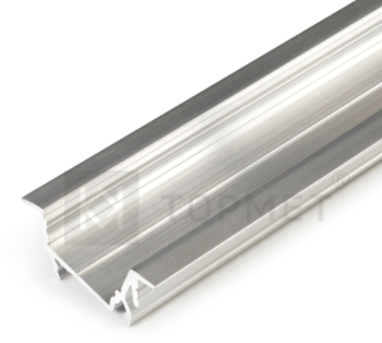 LED juostos profilis DIAGONAL14 F/TY, neanoduotas aliuminis, 2m