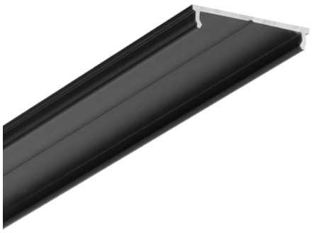 LED juostos profilis FIX16, juodas, 2m