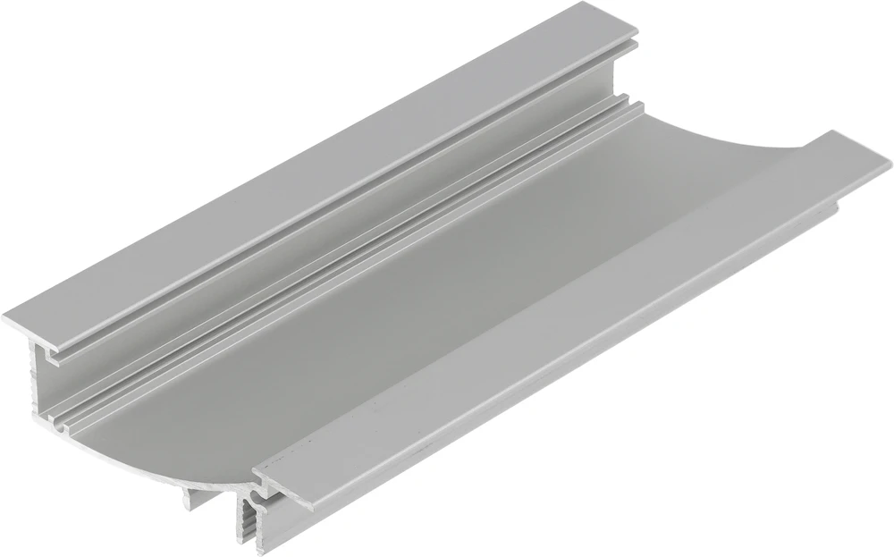 LED juostos profilis FLAT8 H/UX, anoduotas aliuminis, 2m