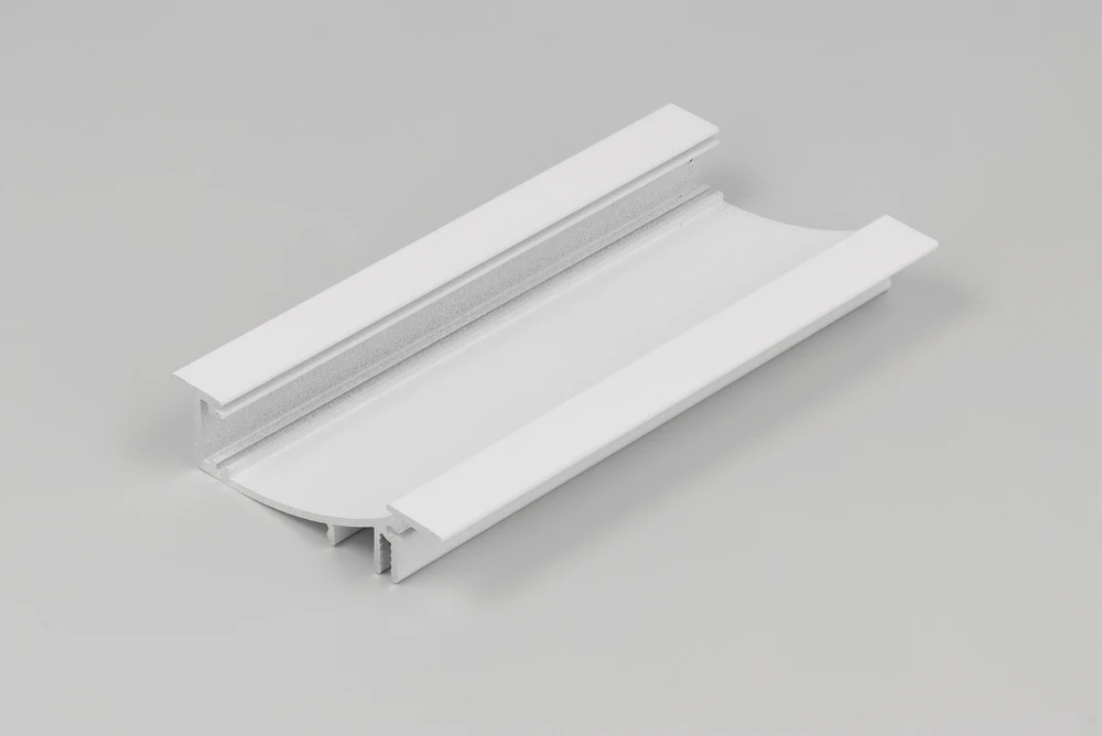 LED juostos profilis FLAT8 H/UX, baltas, 2m