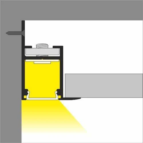 LED juostos profilis FRAME14 BC/Q, anoduotas aliuminis, 2m