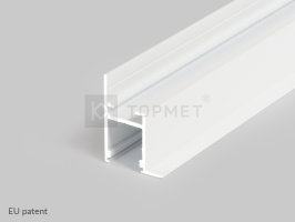 LED juostos profilis FRAME14 BC/Q, baltas, 2m