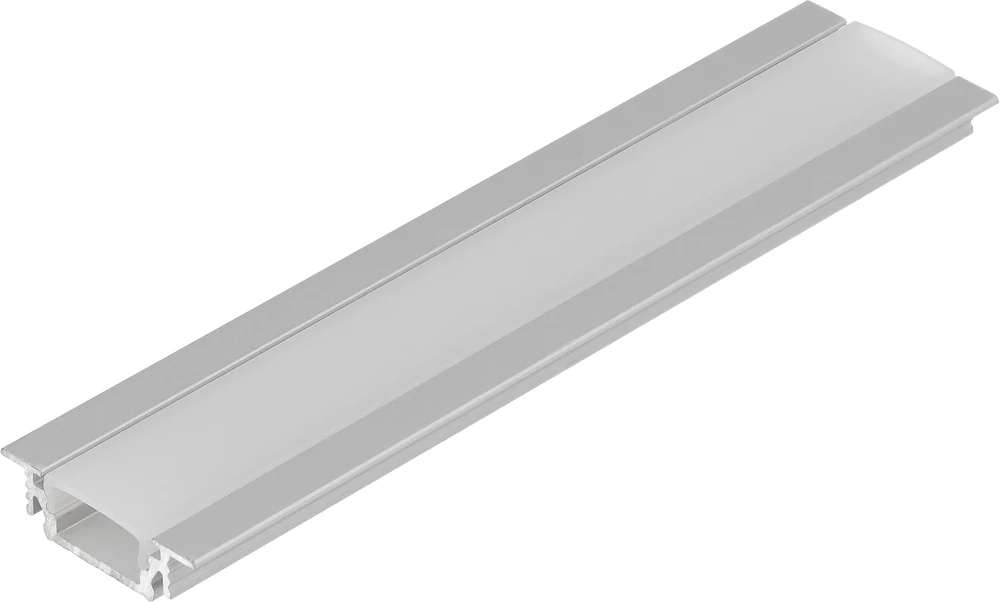 LED juostos profilis GROOVE10 BC/UX, anoduotas aliuminis, 2m