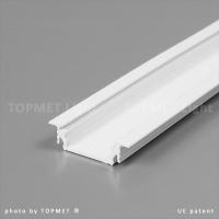 LED juostos profilis GROOVE14 EF/TY, baltas, 2m