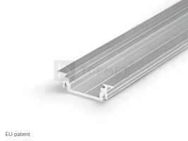 LED juostos profilis GROOVE14 EF/TY, neanoduotas aliuminis, 2m