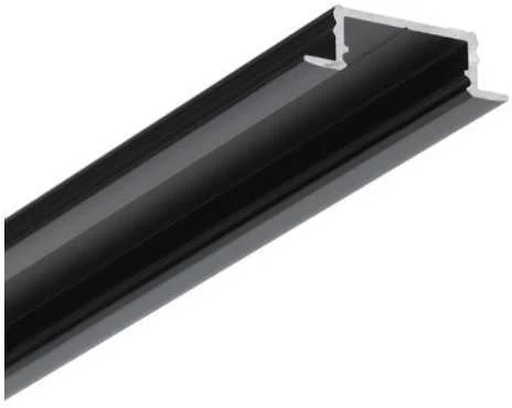 LED juostos profilis GROOVE14.V2 BC3/Y, juodas, 2m