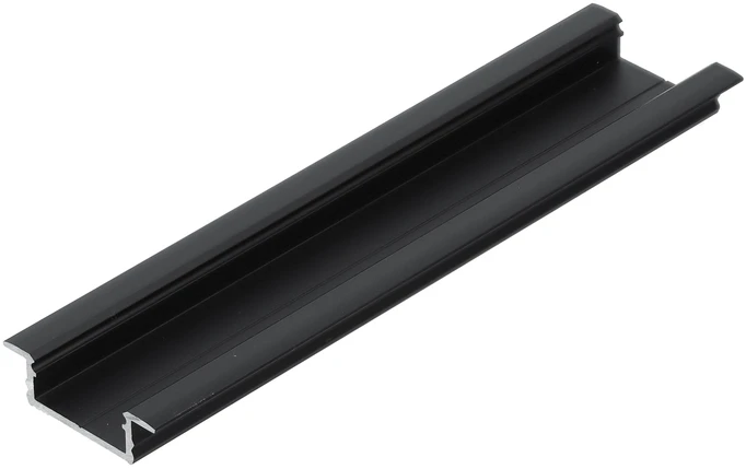 LED juostos profilis GROOVE14.V2 BC3/Y, juodas, 2m