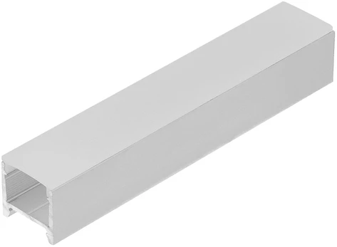 LED juostos profilis HOOD14 F/UI, neanoduoto aliuminio, 2m
