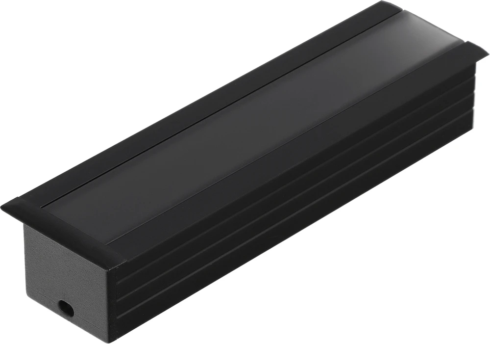 LED juostos profilis LINEA-IN20 EF/U7, juodas, 2m