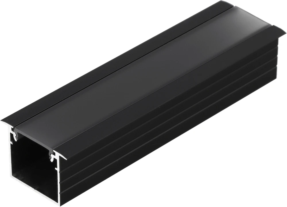 LED juostos profilis LINEA-IN20, juodai anoduotas, 3m