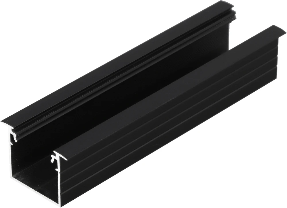 LED juostos profilis LINEA-IN20, juodai anoduotas, 3m