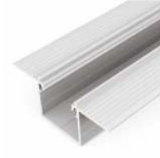 LED juostos profilis LINEA-IN20 TRIMLESS EF, neanoduotas aliuminis, 2m
