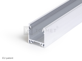 LED juostos profilis LINEA20 EF/TY, neanoduotas aliuminis, 2m