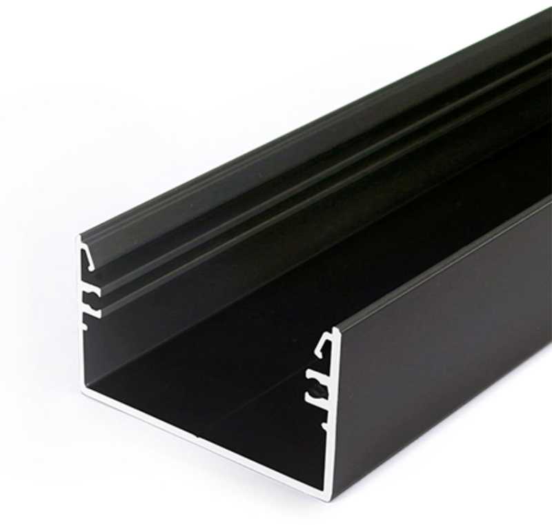 LED juostos profilis LOWI, juodas, 2m