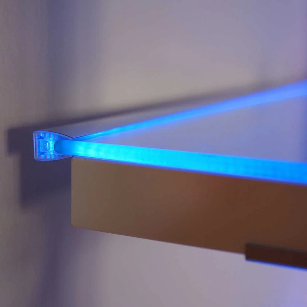 LED juostos profilis MIKRO10, anoduotas aliuminis, 2m, su plokštele LED juostos montavimui