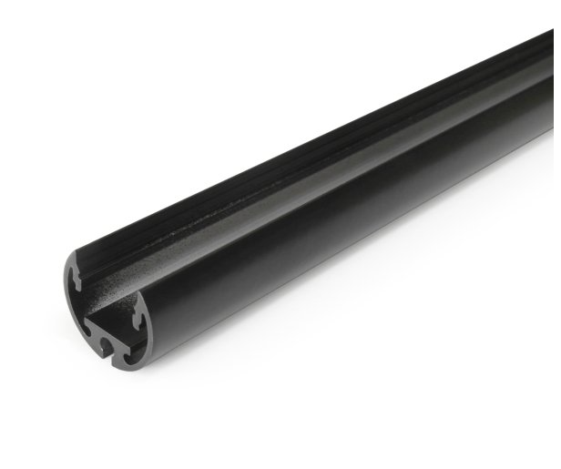 LED juostos profilis PEN12 CJ, juodas, 2m