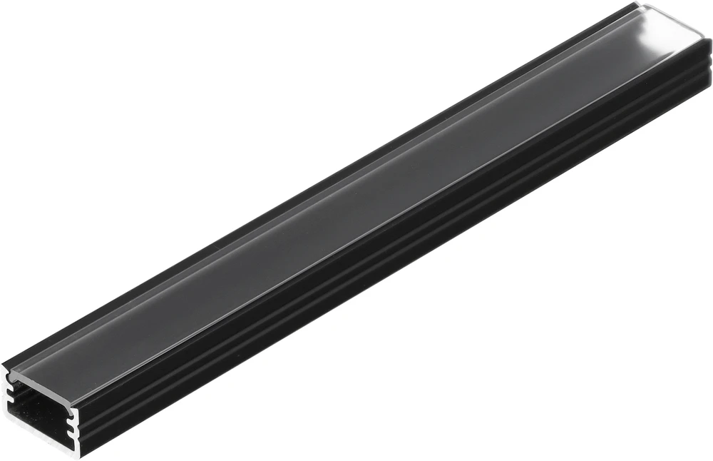 LED juostos profilis SLIM8 AC2/Z, juodas, 2m