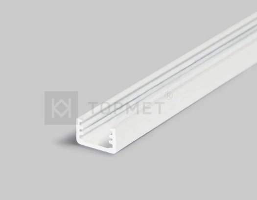 LED juostos profilis SLIM8, baltai dažytas, 3m
