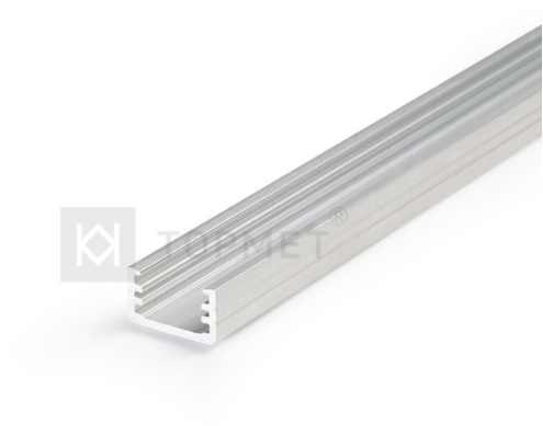 LED juostos profilis SLIM8, neanoduotas aliuminis, 3m