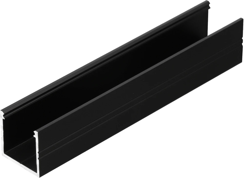 LED juostos profilis SMART16 BC3/U4, juodas, 2m