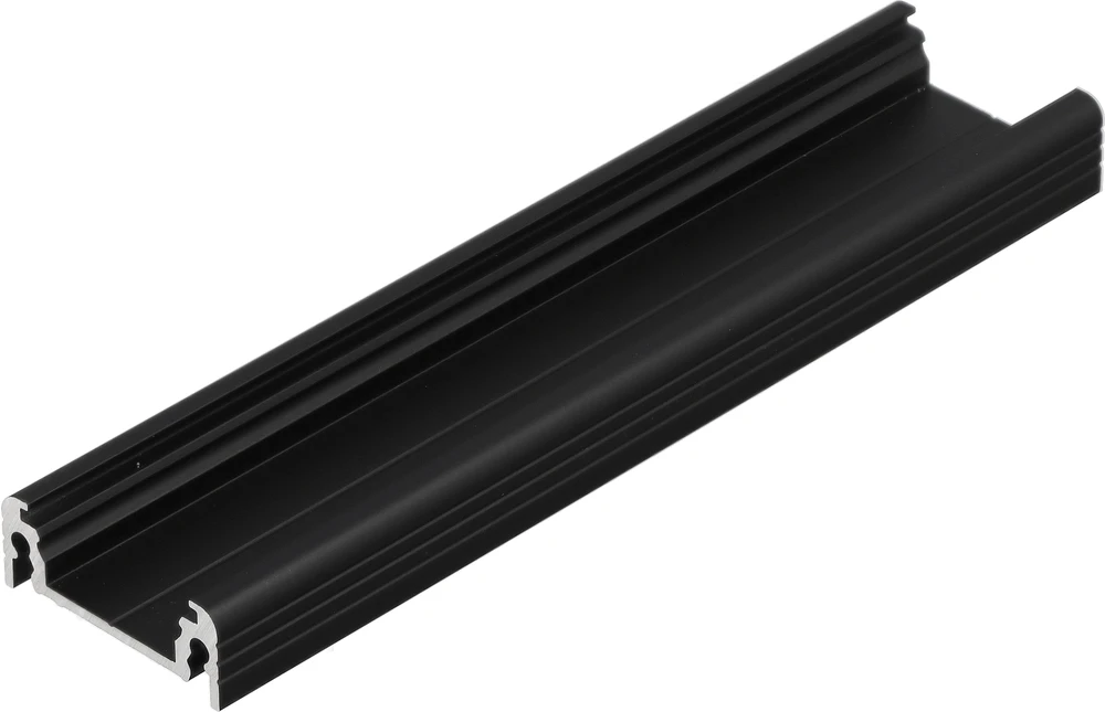 LED juostos profilis SURFACE14 EF/TY, juodas, 2m