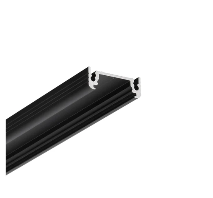 LED juostos profilis SURFACE14 EF/TY, juodas, 2m