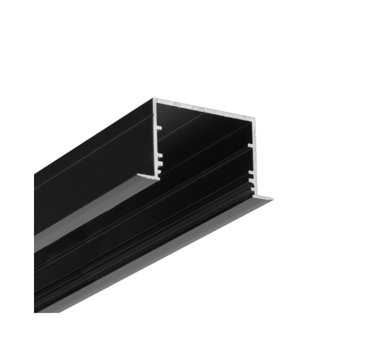 LED juostos profilis VARIO30-07 ACDE-9/U9, juodas, 2m