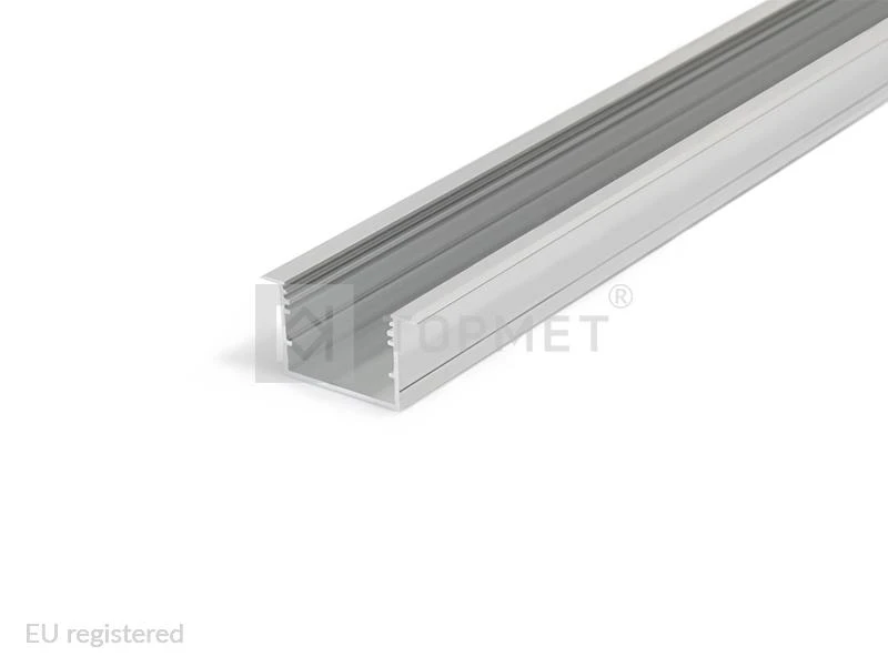 LED juostos profilis VARIO30-07 ACDE-9/U9, juodas, 2m