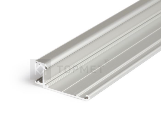 LED juostos profilis WALLE12, neanoduotas aliuminis, 2m