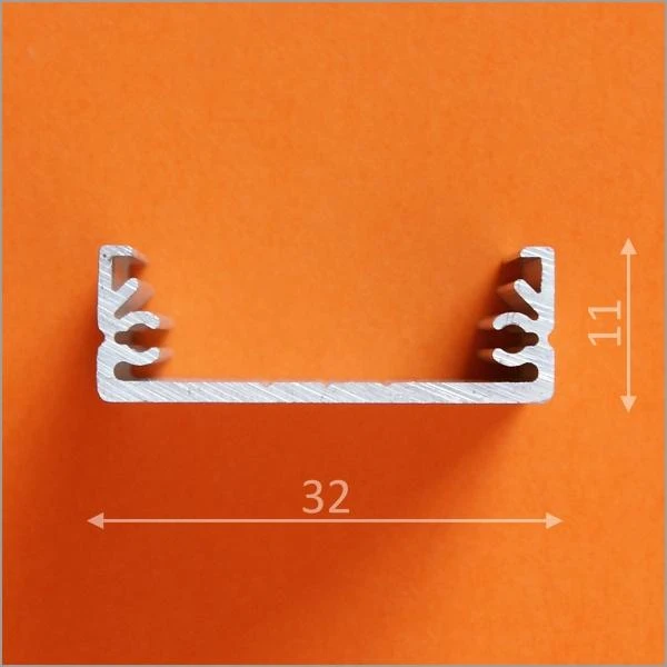 LED juostos profilis WIDE24 G/W, anoduotas aliuminis, 2m