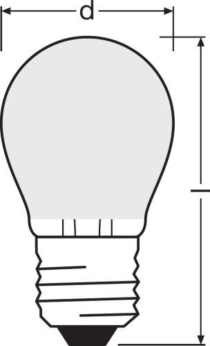 LED lemputė PARATHOM© Retrofit CLASSIC P 25 2.5 W/2700K E27