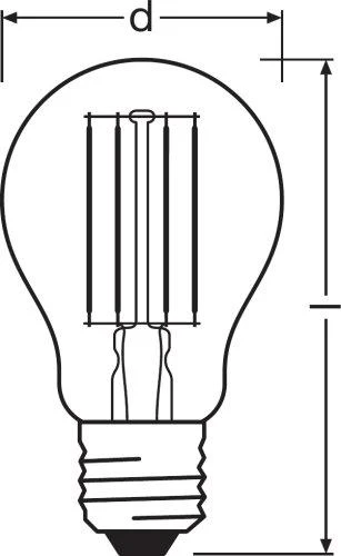 Osram LED lemputė SST CLAS A 75 CL 7.5 W/2700 K E27, dimeriuojamos