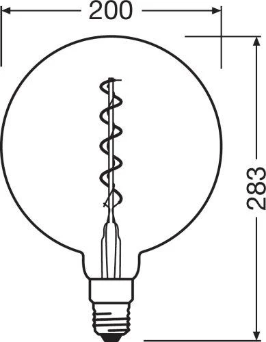 Osram LED lemputė Vintage 1906© LED 12 5 W/1800K E27