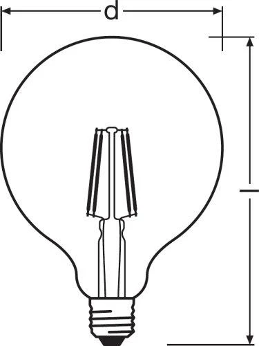 Candellux LED lemputė Vintage 1906© LED 22 2.8 W/2500K E27
