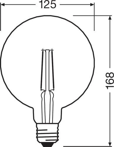 Candellux LED lemputė Vintage 1906© LED 40 4.5 W/2500K E27