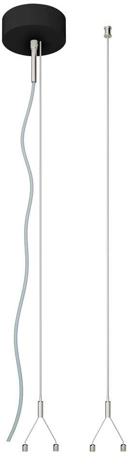 LED linijinio šviestuvo LINEAR INDIVILED pakabinimo rinkinys, juodas