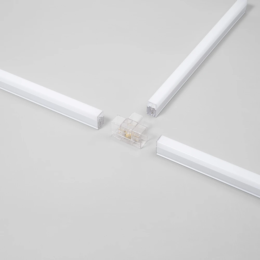 LED linijinio šviestuvo T formos sujungimas LEDBAR, baltas