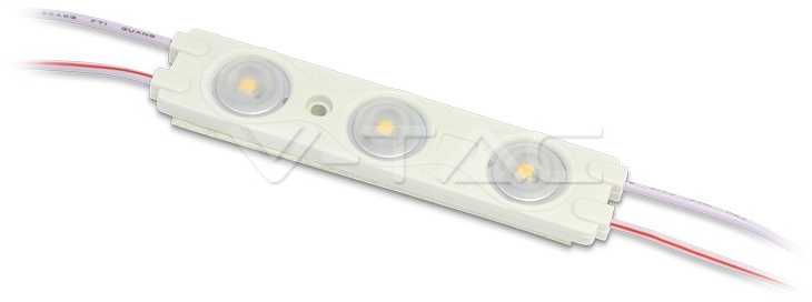 V-tac LED Modulis 1.5W, 3SMD, IP67, SMD2835, 3000K