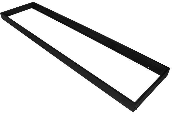 LED panelės LOUVER paviršinio montavimo rinkinys, 120x30cm, juodas