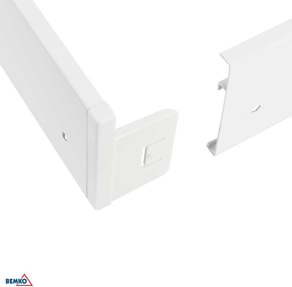 Bemko LED panelės montavimo rėmelis, baltas, 120x30cm