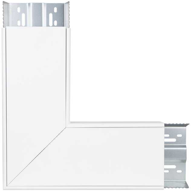 LED paviršinio/pakabinamo linijinio šviestuvo LINEAR INDIVILED kampinis sujungimas, baltas