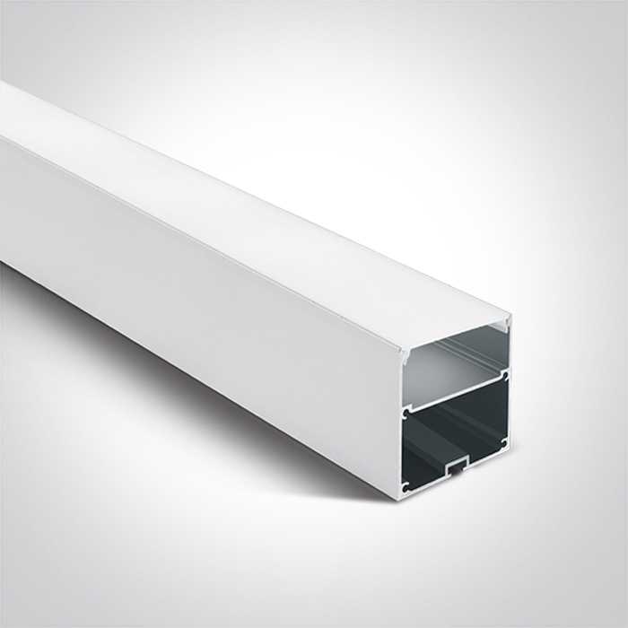 LED paviršinis profilis, baltas, 2m, 7910A/W